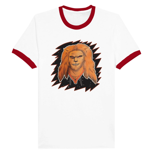 Minecraft Movie Jason Mamoa Garrett Garrison The Garbage Man Lion Beast Head Ringer T-shirt 