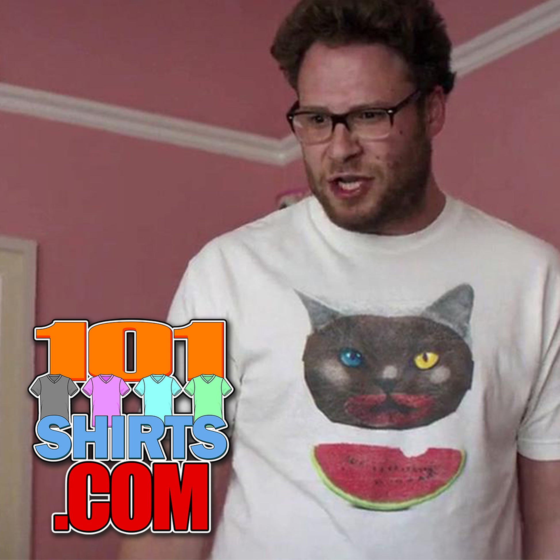 Neighbors Movie 2014 Seth Rogen  Cat Eat Watermelon Golf Wang OFWGKTA  Odd Future T-Shirt