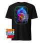 Neon Rainbow Chameleon T-Shirt - Vibrant & Psychedelic Animal Art