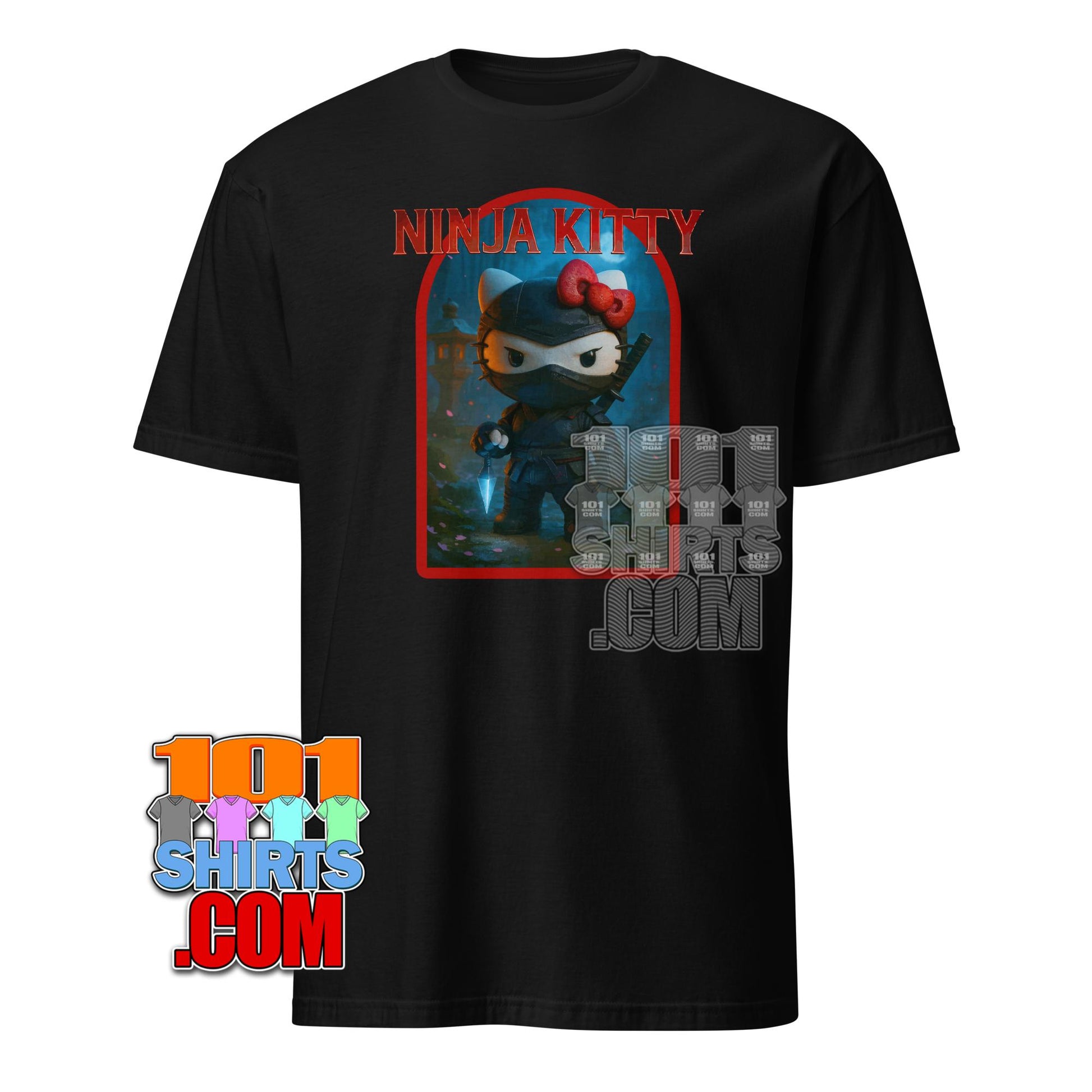 Ninja Kitty T-Shirt - Funny Hello Kitty Warrior Parody Tee