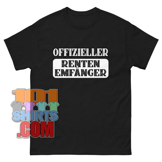 "OFFIZIELLER RENTENEMPFÄNGER" T-Shirt – Das stolze Statement für den wohlverdienten Ruhestand!