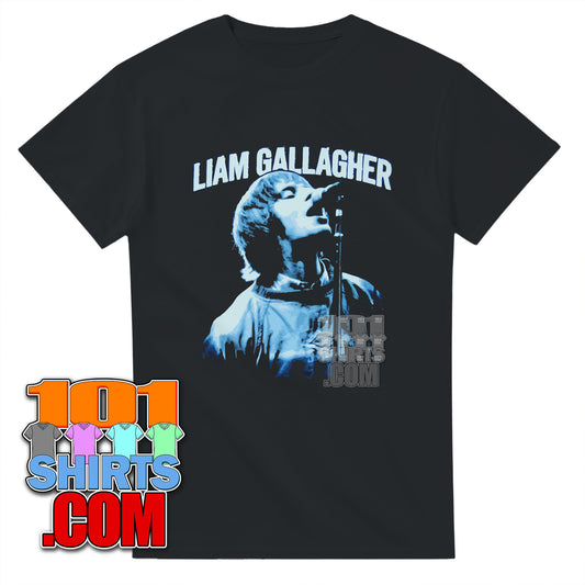 Oasis Liam Gallagher Live T-Shirt  Iconic Britpop Legend Band Tee