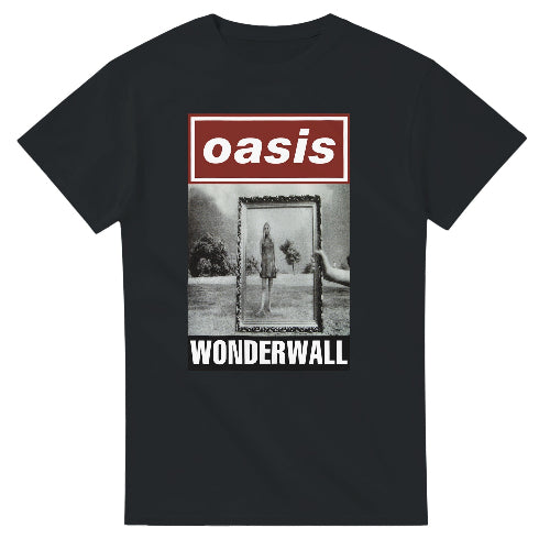 Oasis Wonderwall T-Shirt  Iconic Single Cover & Britpop Classic 2025 Tour Tee