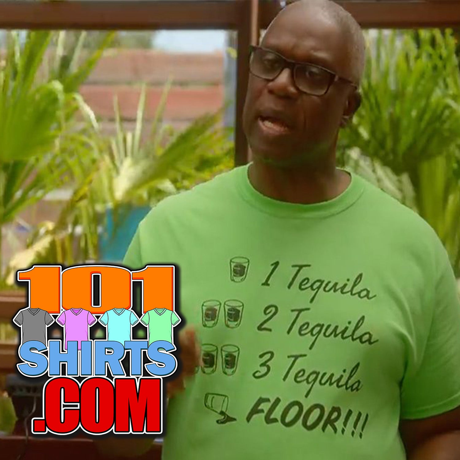 One Two Three Tequila Floor T-Shirt  Raymond Holt  Brooklyn Nine-nine TV Show