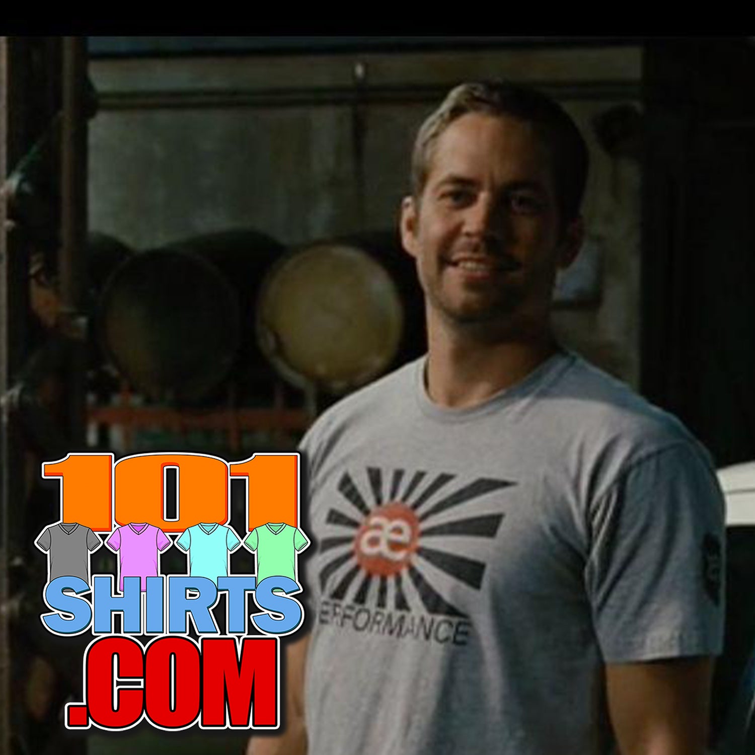 Paul Walker AE Racing Performance Logo Fast and Furious 5 Movie T-Shirt