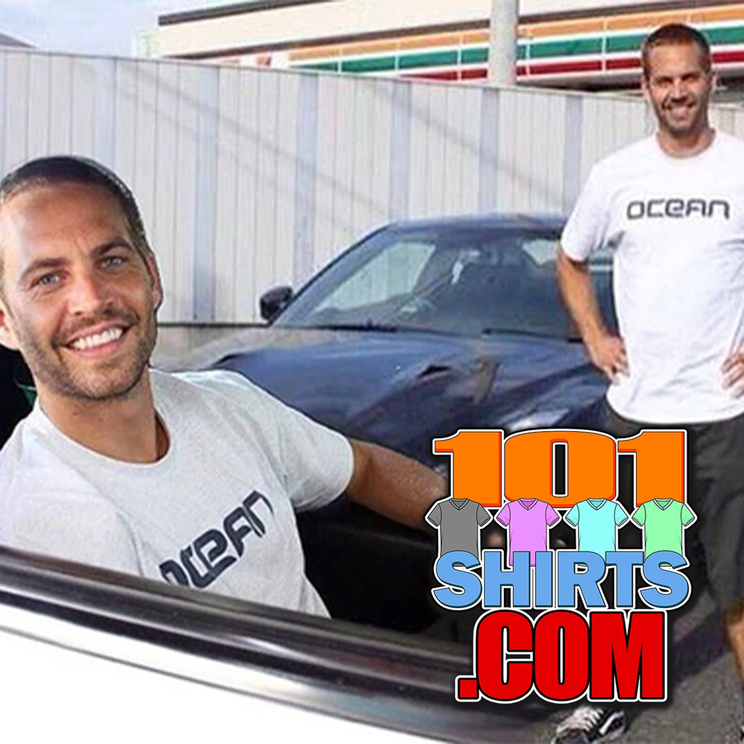 Paul Walker Ocean Logo T-Shirt