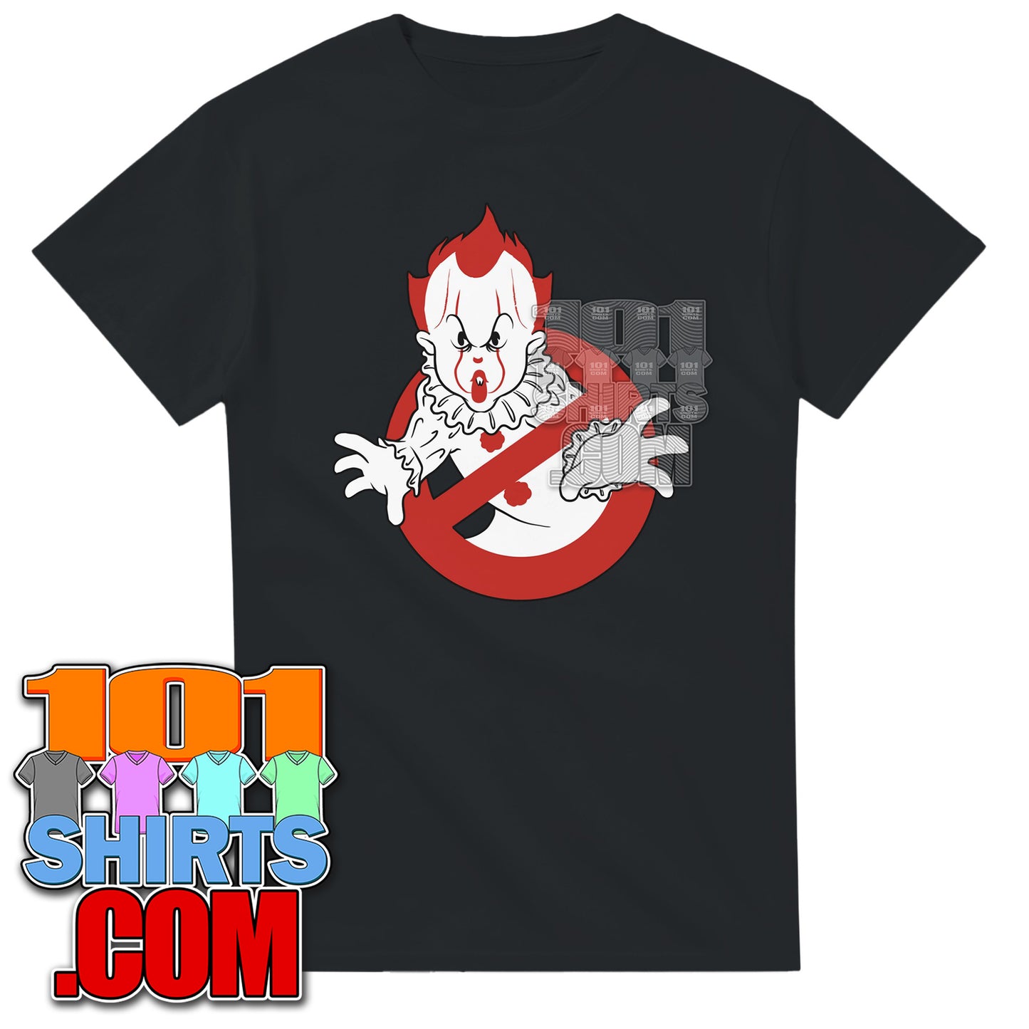 Pennywise Ghostbusters Parody Horror Movie T-Shirt Halloween Gift