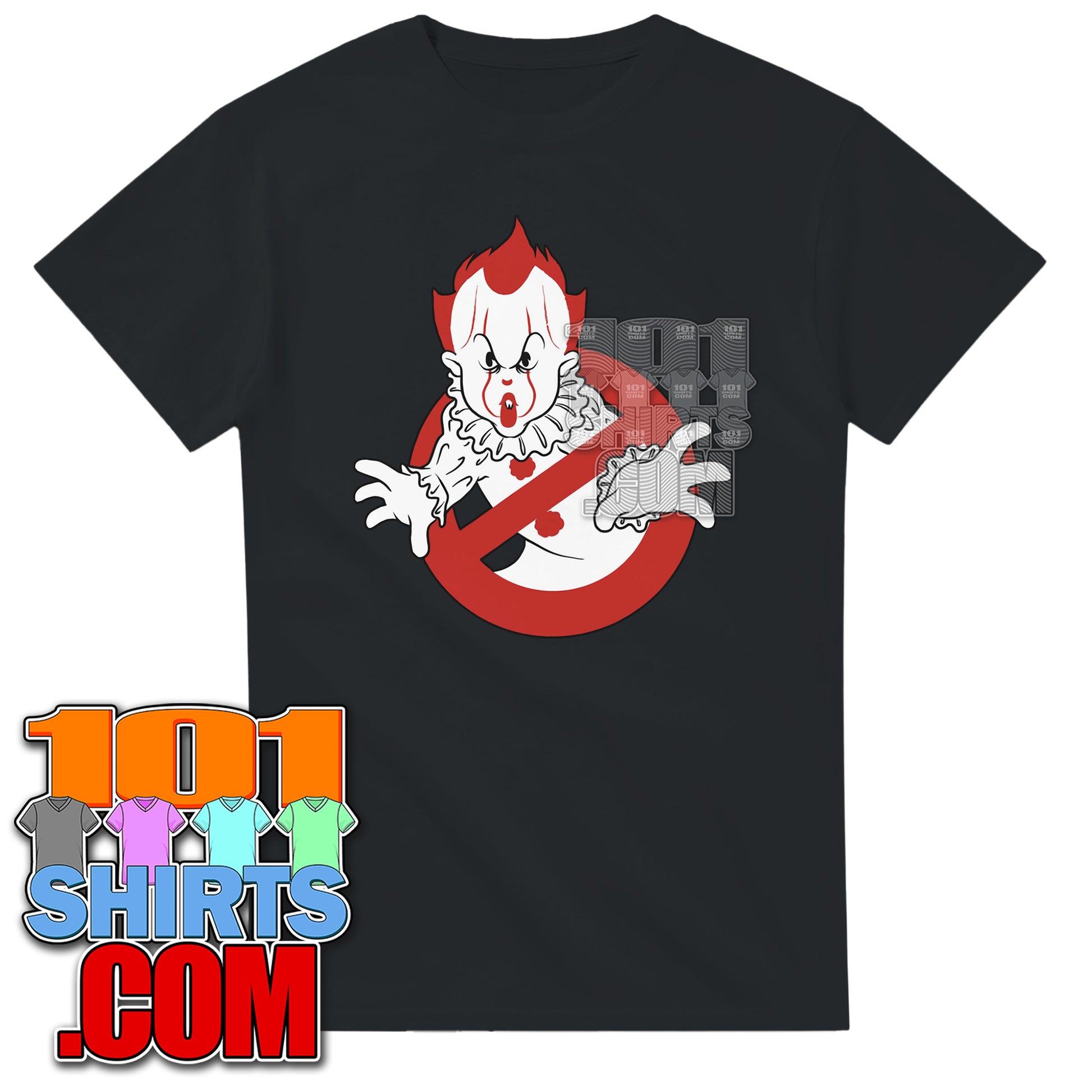 Pennywise Ghostbusters Parody Horror Movie T-Shirt Halloween Gift