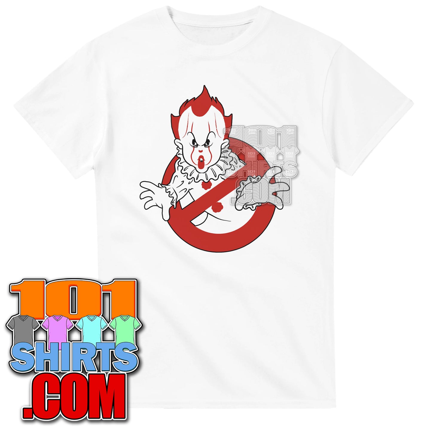 Pennywise Ghostbusters Parody Horror Movie T-Shirt Halloween Gift