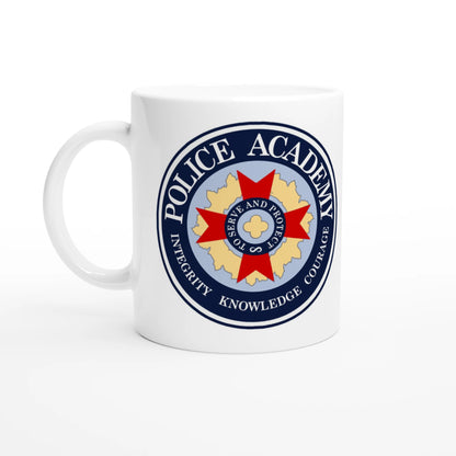 Police Academy Movie Fan Mug - Classic Comedy, Mahoney & Tackleberry Tribute, Funny Coffee Cup