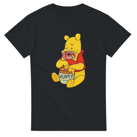 Pooh Bear Predator T-Shirt Funny  Horror Mashup Unique Perfect Gift Tee
