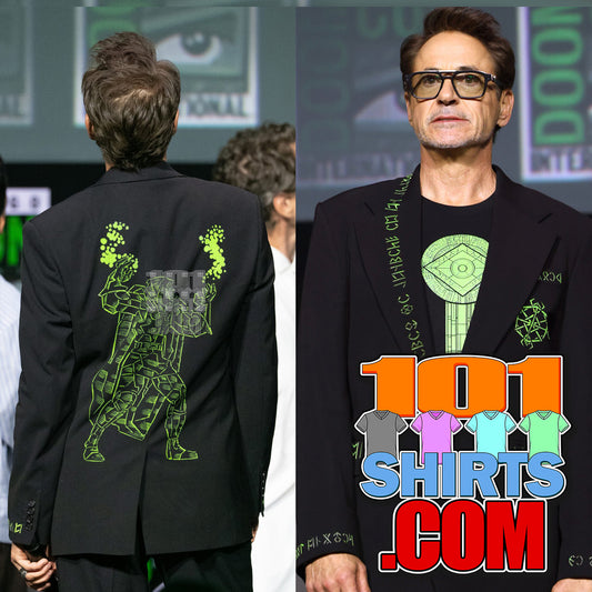 Robert Downey jr. Avengers: Doomsday ComicCon 2026 T-Shirt. ´Victor van Doom alias Doctor Doom Sign Tee.

