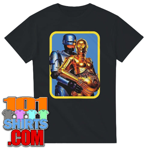 Robocop C-3PO Funny Couple Pregnant T-Shirt