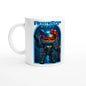 Robocop Kitty Mug - Hello Kitty & Robocop Sci-Fi Mashup, Unique Movie Fan Gift, Coffee Cup