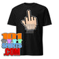 Rude Funny Computer Geeks & PC Nerds Pixel Middle Finger PC Computer Mouse Cursor Middle Finger T-Shirt
