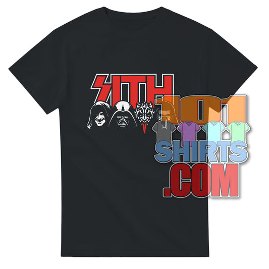 STAR WARS "SITH" Lords Rockband T-Shirt - Dark Side Power & Pop Culture Fan Apparel Tee
