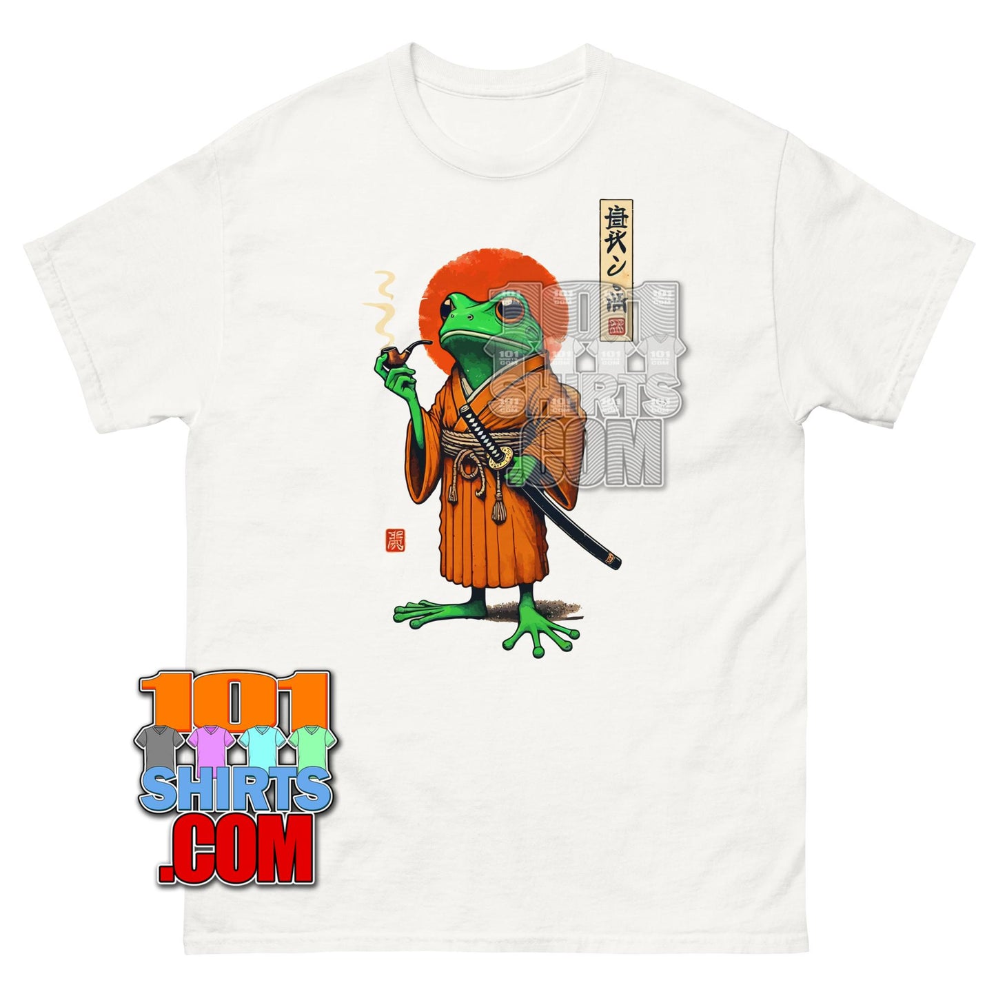 Samurai Frog T-Shirt Japanese Warrior Ukiyo-e Art Tee