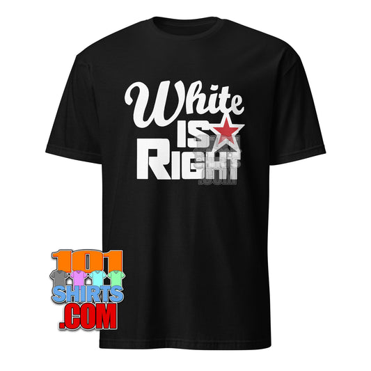 Shamless TV Show T-Shirt Frank Gallagher White Is Right Tee