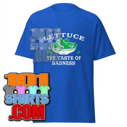 Spider-Man Aven­gers In­fi­nity War Movie Peter Parker Tom Holland Lettuce The Taste of Sadness T-Shirt