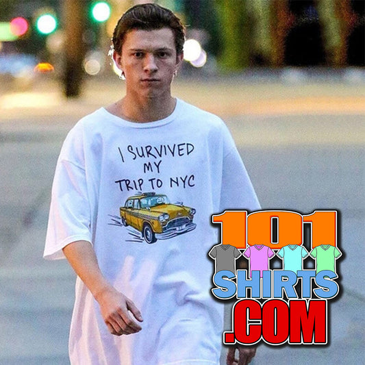 Spider-Man No Way Home I survived my trip to NYC Tom Holland  T-Shirt