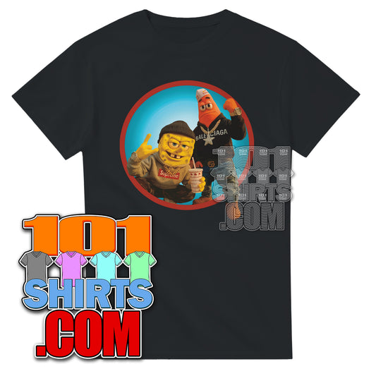 Spongebob Squarepants Patrick in Brands Streetwear T-Shirt