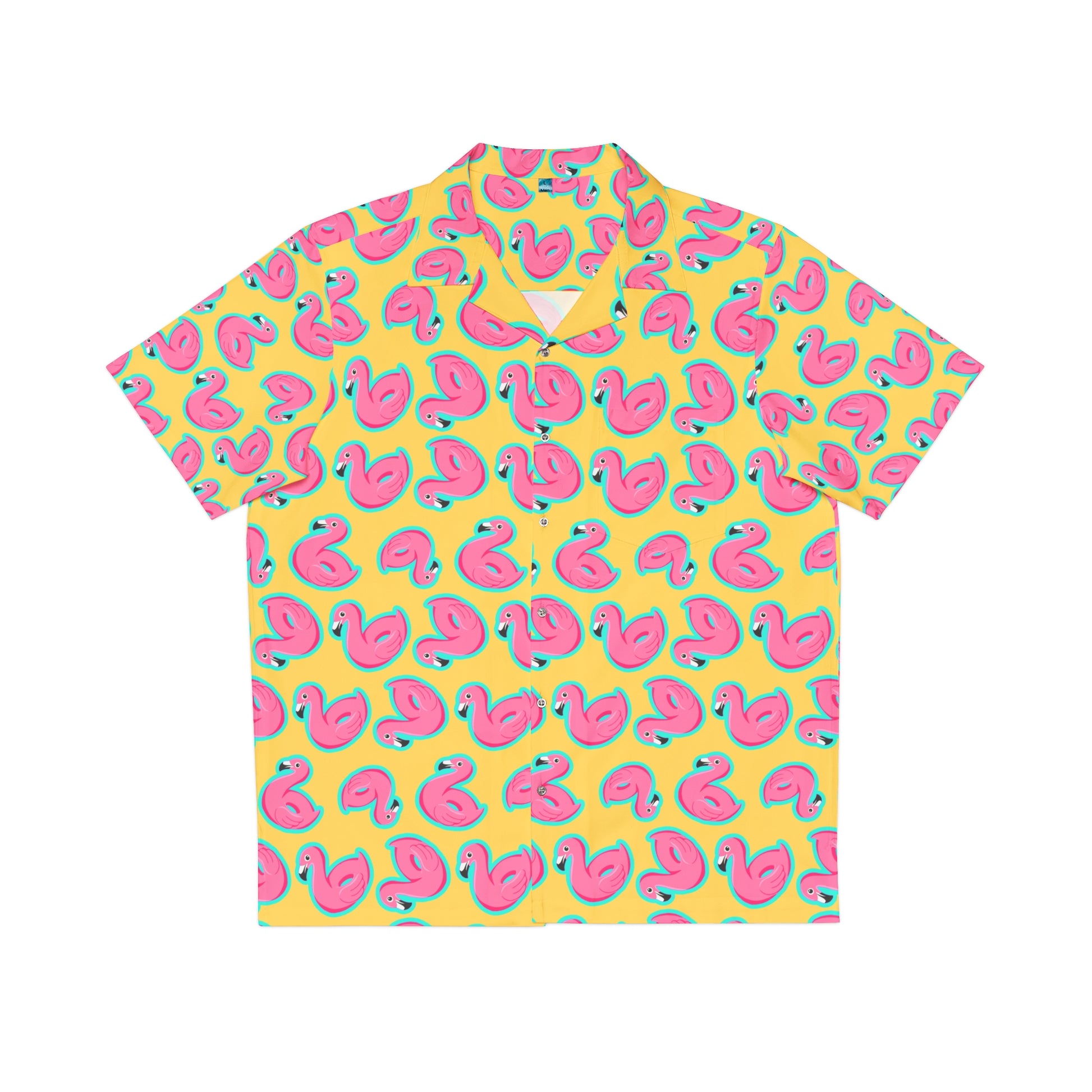 Swimming pool Flamingo Swimming Tire Hawaiian Shirt