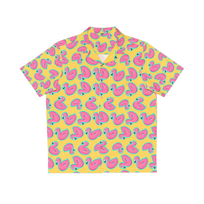 Swimming pool Flamingo Swimming Tire Hawaiian Shirt