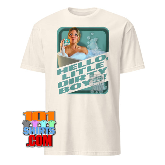 Sydney Sweeney Bathwater Bliss T-Shirt Men's Soap Tee Hello Little Dirty Boys T-Shirt