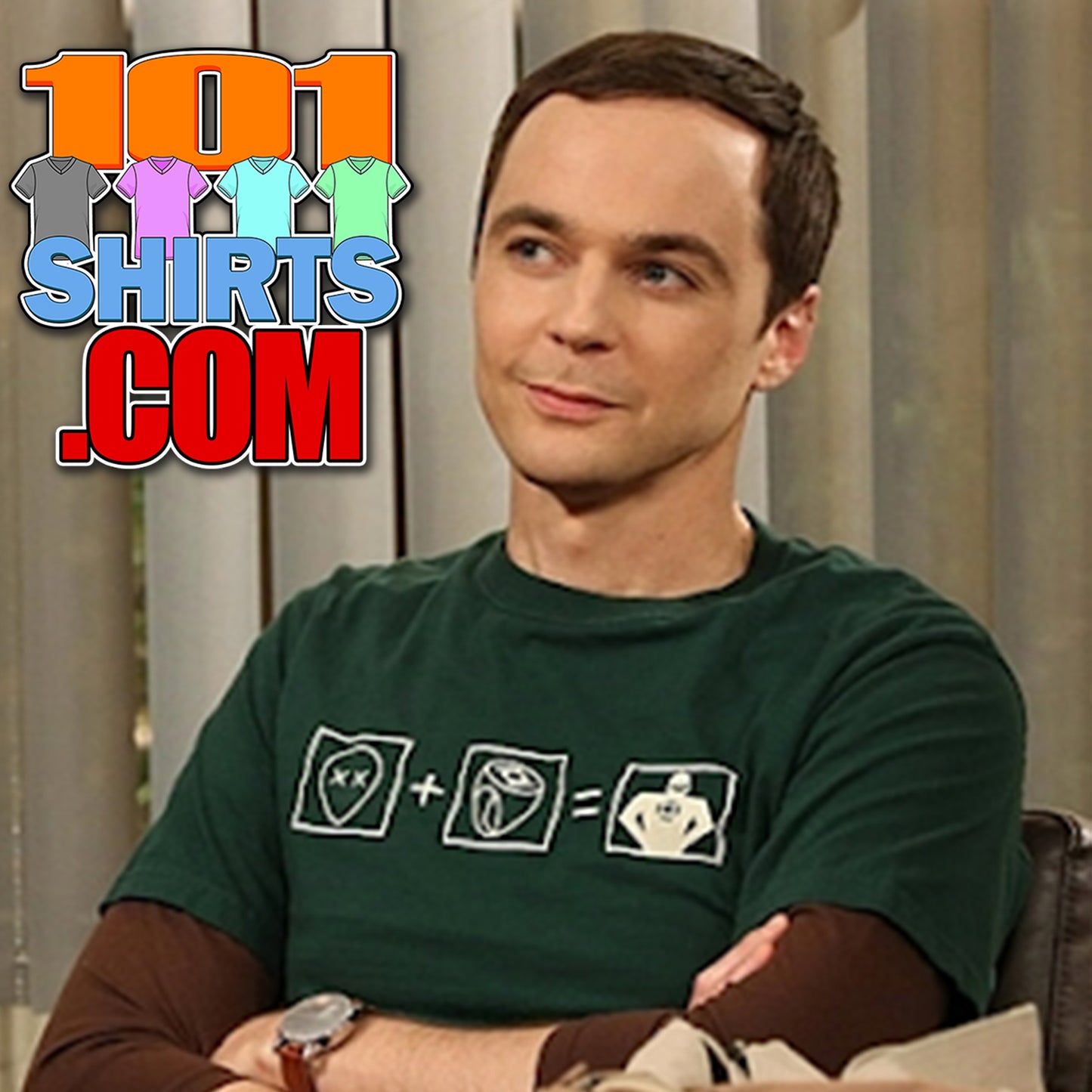 The Big Bang Theory Green Lantern Equation Formula Sheldon Cooper T-Shirt