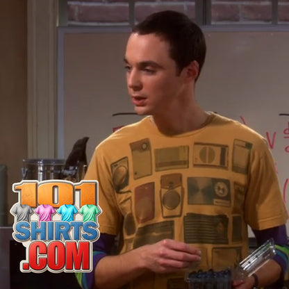The Big Bang Theory Sheldon Cooper Rare Vintage Antique Radios T-Shirt
