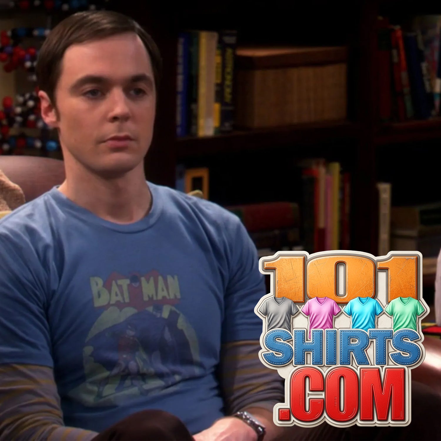 The Big Bang Theory Sheldon Cooper Batman & Robin In The Spotlight T-Shirt
