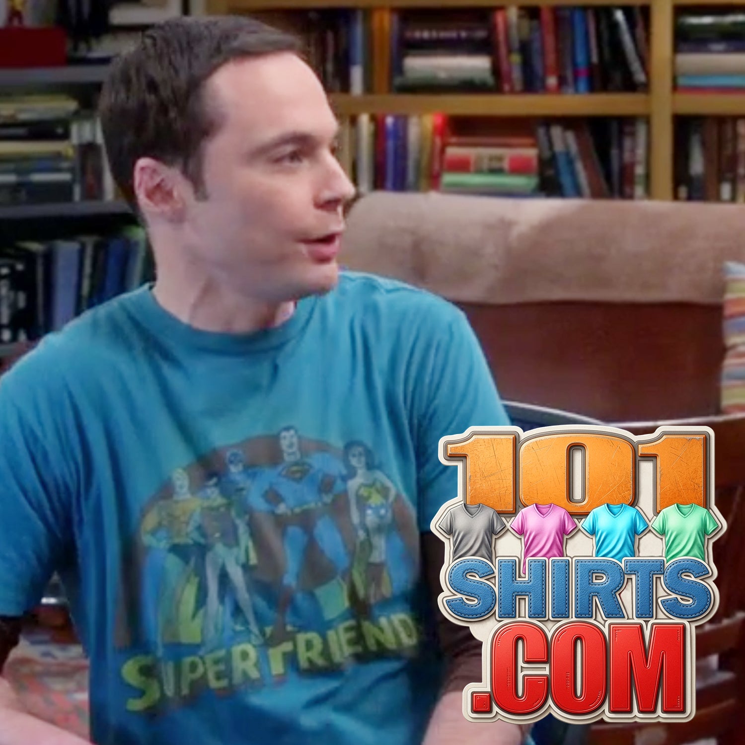 The Big Bang Theory Sheldon Cooper DC Super Friends T-Shirt