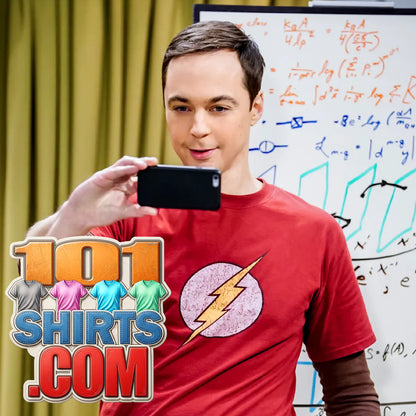 The Big Bang Theory Sheldon Cooper Flash Logo Red Version T-Shirt