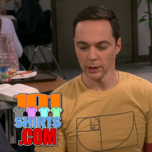 The Big Bang Theory Sheldon Cooper Geometry Golden Ratio Spiral T-Shirt