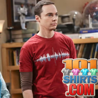 The Big Bang Theory Sheldon Cooper Music City Red Version T-Shirt