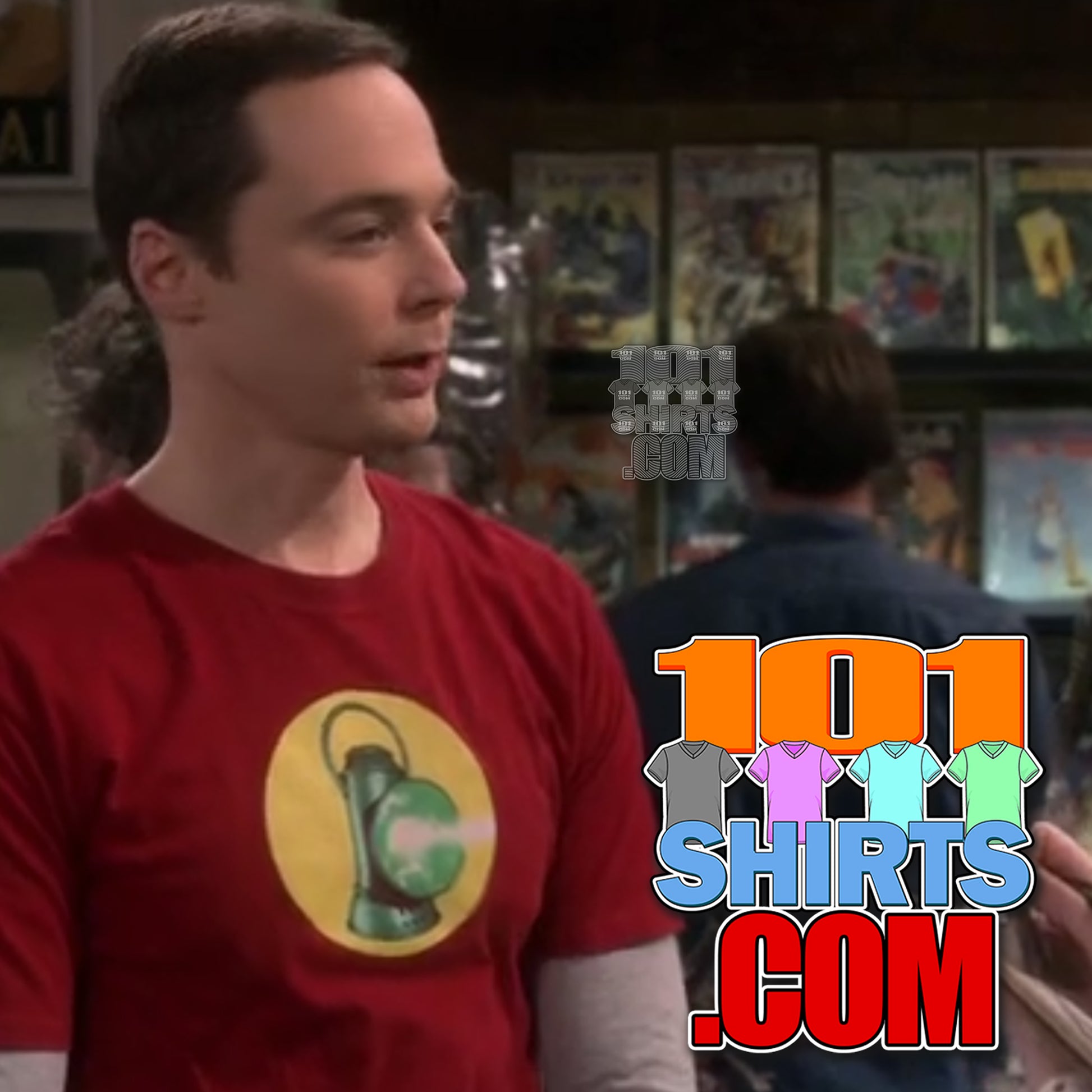 The Big Bang Theory Sheldon Green Lantern  Alan Scott Logo T-Shirt