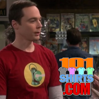 The Big Bang Theory Sheldon Green Lantern  Alan Scott Logo T-Shirt