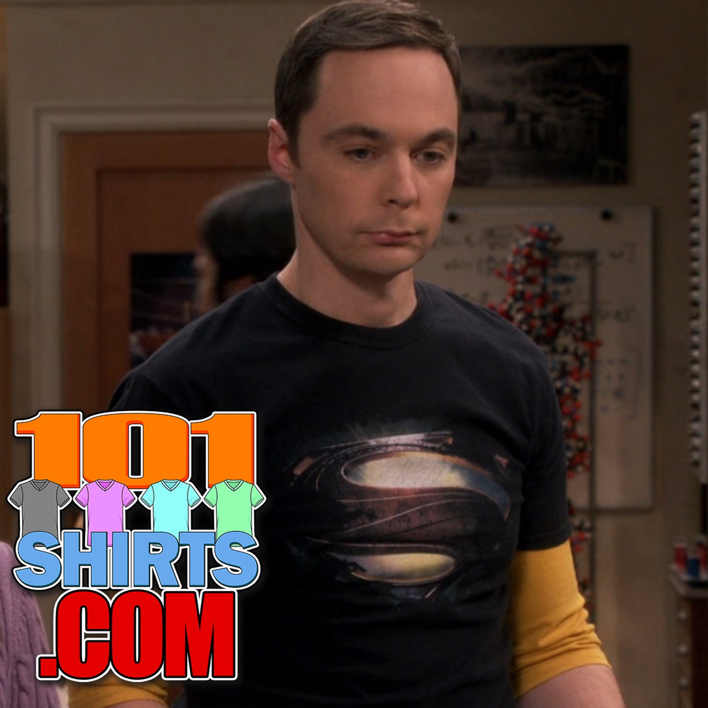 The Big Bang Theory Superman Logo Sheldon Cooper  T-Shirt
