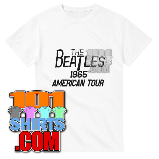 The Beatles 1965 American Tour T-Shirt Relive the British Invasion Vintage Replica Tee