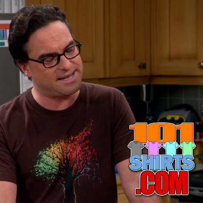 The Big Bang Theory Colorful Tree Leonard Hof­s­tadter T-Shirt