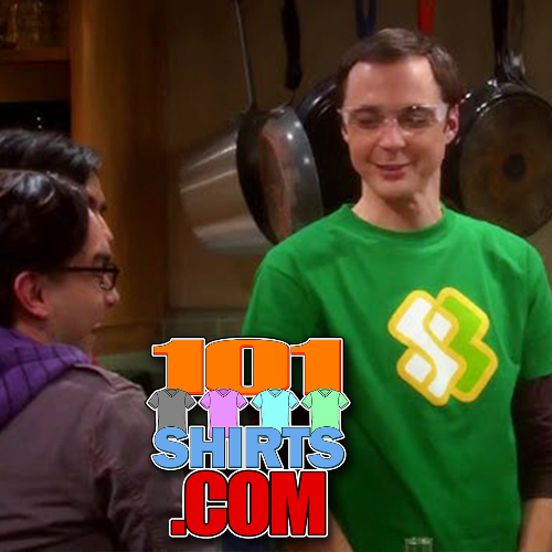 The Big Bang Theory Sheldon Cooper 53 Green T-Shirt
