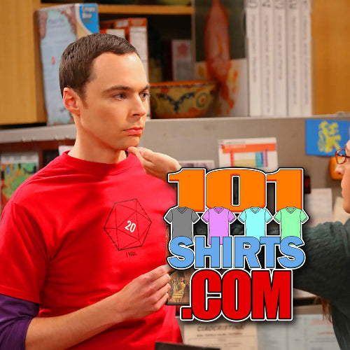 The Big Bang Theory Sheldon Cooper I Win D20 Dice Roller T-Shirt