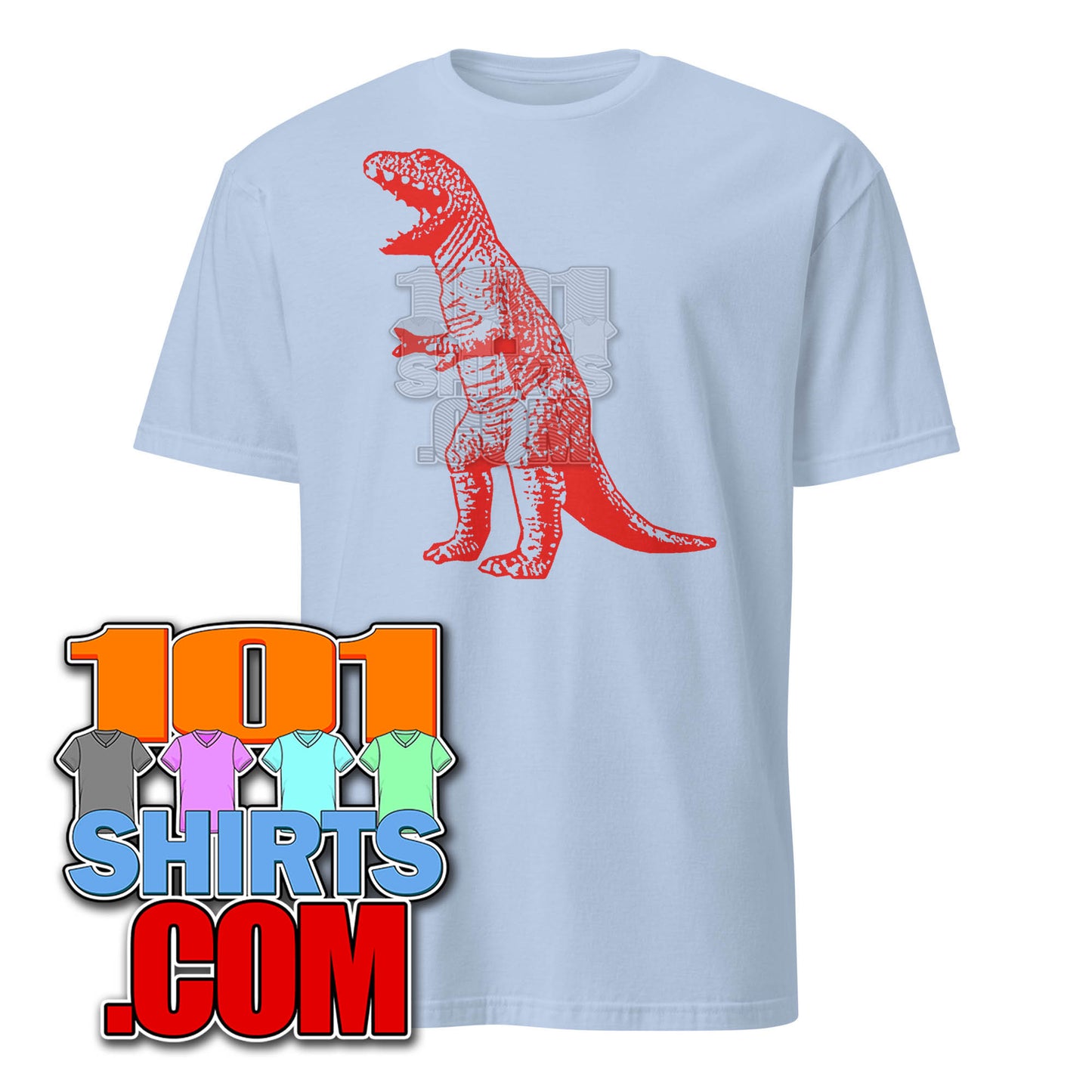 The Big Bang Theory Sheldon Cooper Red T-Rex Dino Dinosaur Illustration TV Series Funny T-Shirt