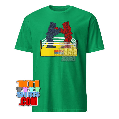 The Big Bang Theory Sheldon Cooper Rock'em Sock'em Retro Robots T-Shirt