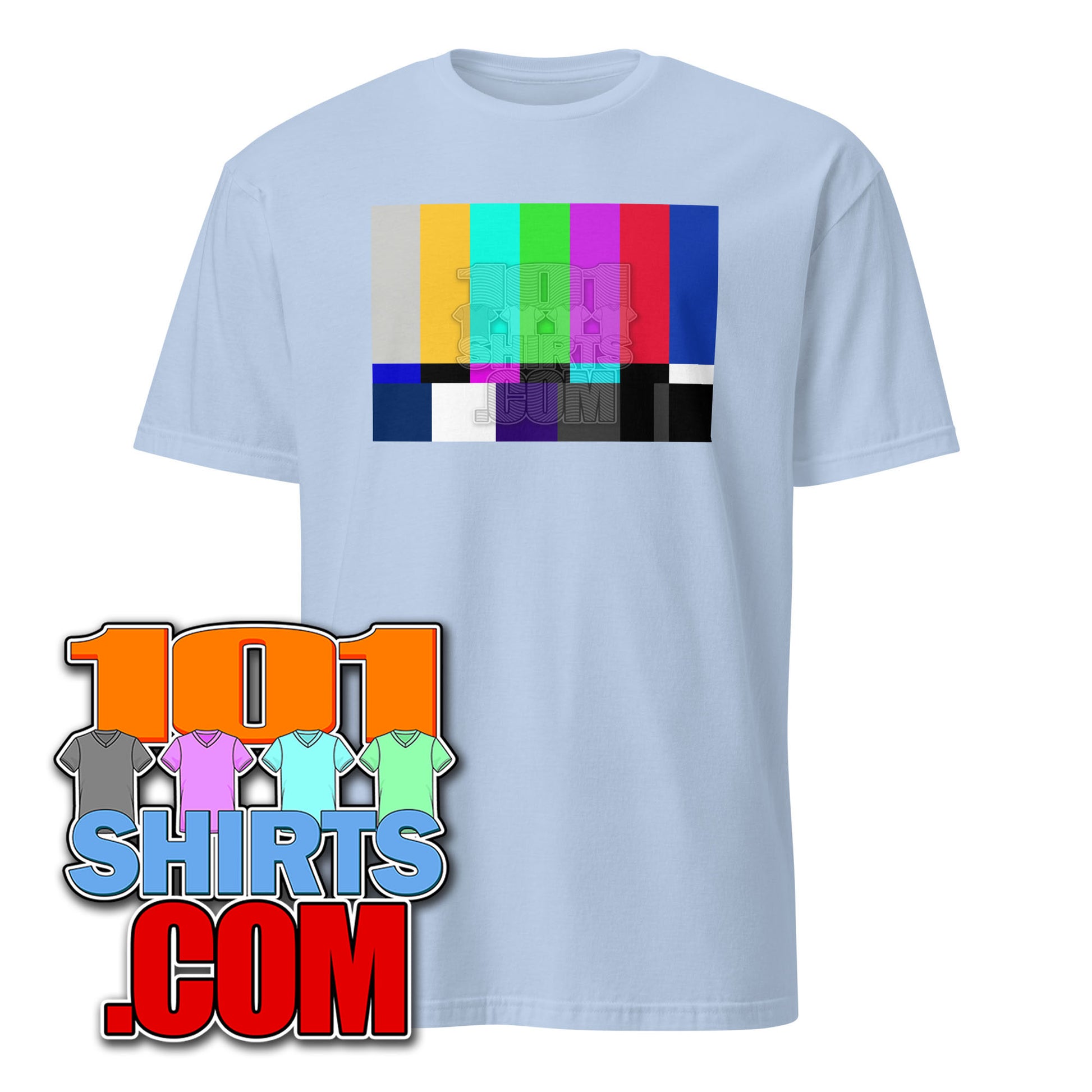 The Big Bang Theory Sheldon Cooper TSMPTE Color Bars Test Pattern Funny T-Shirt tee