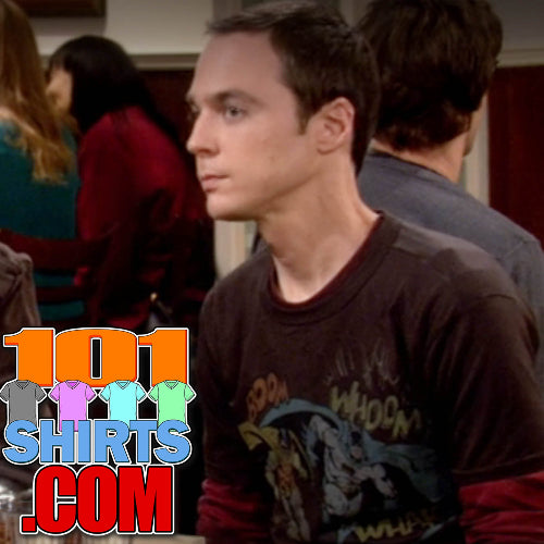 The Big Bang Theory Sheldon Cooper Tee 60s Batman Robin T-Shirt