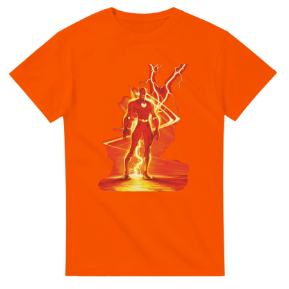 The Big Bang Theory Sheldon Cooper The Flash Lightning Orange T-Shirt