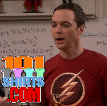 The Big Bang Theory Sheldon Cooper The Flash TV Series Logo T-Shirt