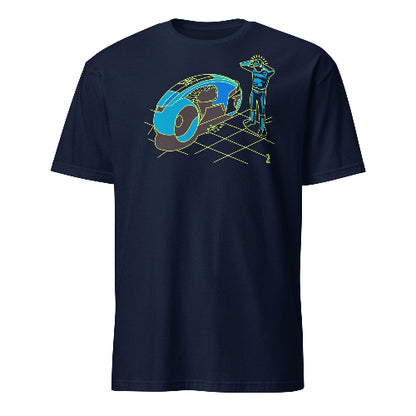 The Big Bang Theory Sheldon Cooper Tron Movie Damn 2.0 Design Illustration Funny T-Shirt