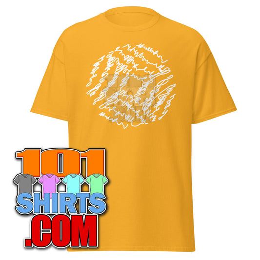 The_Big_Bang_Theory_Sheldon_Cooper_Yellow_Round_Scribble_Graphic_Art_T-Shirt